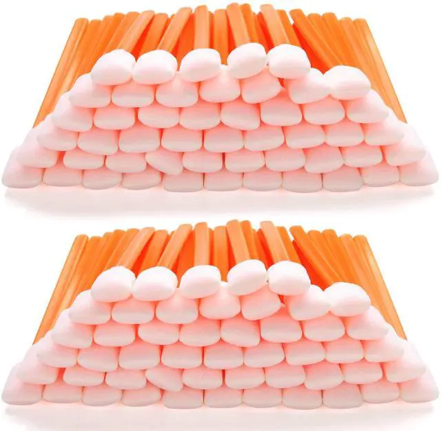 Main image of Foam Swab Sticks (100 pcs Large Rectangular Foam Tips, 5.25", ) Cleanroom Cleaning Swab Sponge Stick for Inkjet Printer, Optical Instruments, Car Detailing