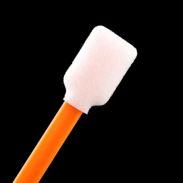 Alt view image 4 of 7 - Foam Swab Sticks (100 pcs Large Rectangular Foam Tips, 5.25", ) Cleanroom Cleaning Swab Sponge Stick for Inkjet Printer, Optical Instruments, Car Detailing