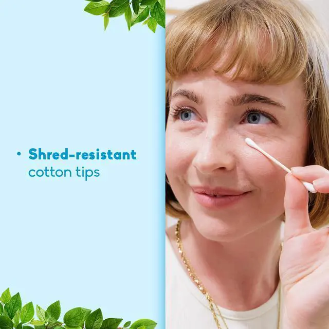 Alt view image 4 of 6 - Bamboo Cotton Swabs, Ear Cleaning, White (600 Count)