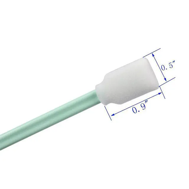 Alt view image 2 of 6 - 100pc 5.1" Square Rectangle Foam Cleaning Swab Sticks for Solvent Format Inkjet Printer Roland Optical Equipment