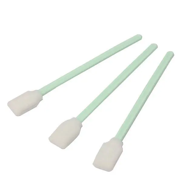 Alt view image 5 of 6 - 100pc 5.1" Square Rectangle Foam Cleaning Swab Sticks for Solvent Format Inkjet Printer Roland Optical Equipment
