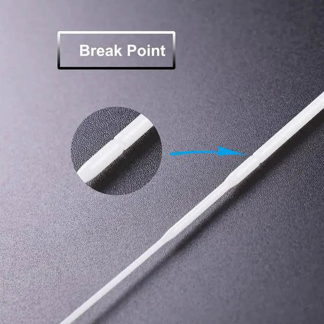 Alt view image 4 of 7 - Nasopharyngeal Nylon Specimen Flocked Swab, 100 Pack Nasal Swabs Sterile Nasopharyngeal Swab Individually Wrapped, Nylon Flocking Tip Flocked Swab for Sampling