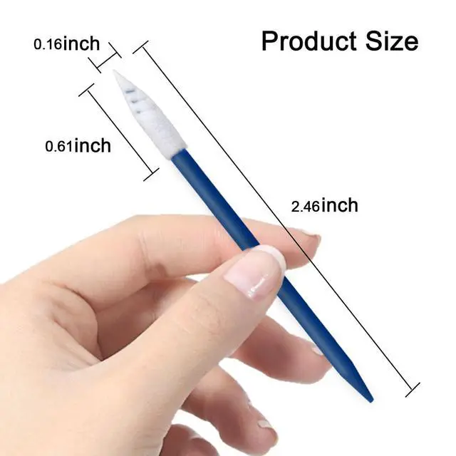 Alt view image 2 of 7 - Electronics Cleaning swabs,Sponge tip Detail swabs, lint-Free Foam Swab (200pcs Navy Blue)