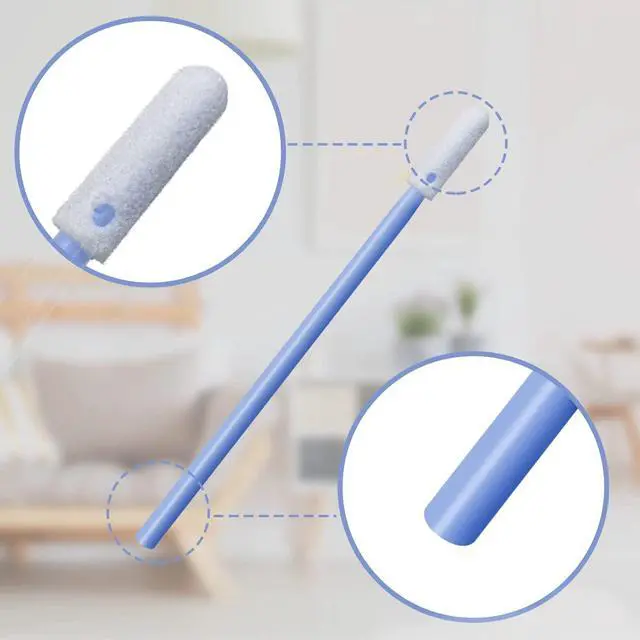 Alt view image 3 of 7 - 200pcs Foam Swabs,for Makeup,Gun Cleaning or Pets Care,Multi-Role Cleaning Swabs (Blue)