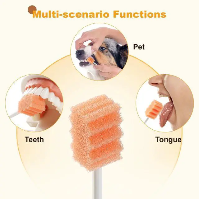 Alt view image 7 of 7 - Safety Oral Care Swabs 50 PCS, Gum-Protective Mouth Swabs for Elderly, Extra Length, Individually Wrapped