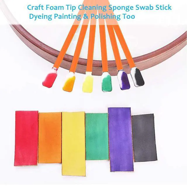 Alt view image 7 of 7 - Foam Cleaning Swabs for Electronics, Cameras, Optics or Inkjet Printers, Foam Swabs, Printhead Cleaning (100 Orange)
