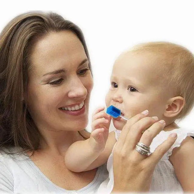 Alt view image 5 of 6 - Oral Care Swabs Disposable- Blue 100 Counts