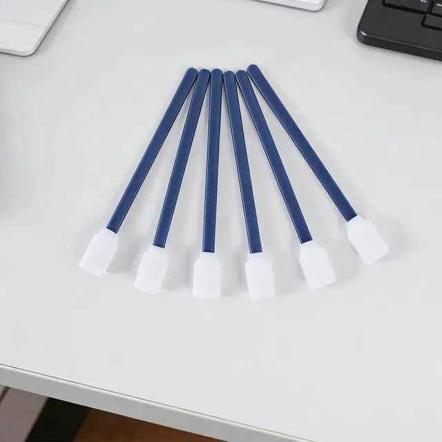 Alt view image 6 of 6 - 50 PCS 5.11" Square Rectangle Foam Cleaning Swab Sticks(Dark Blue)