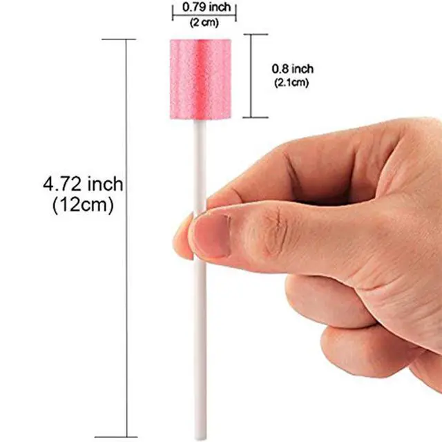 Alt view image 3 of 7 - 100PCS Disposable Mouth Swabs Sponge-Unflavored & Sterile Oral Swabs