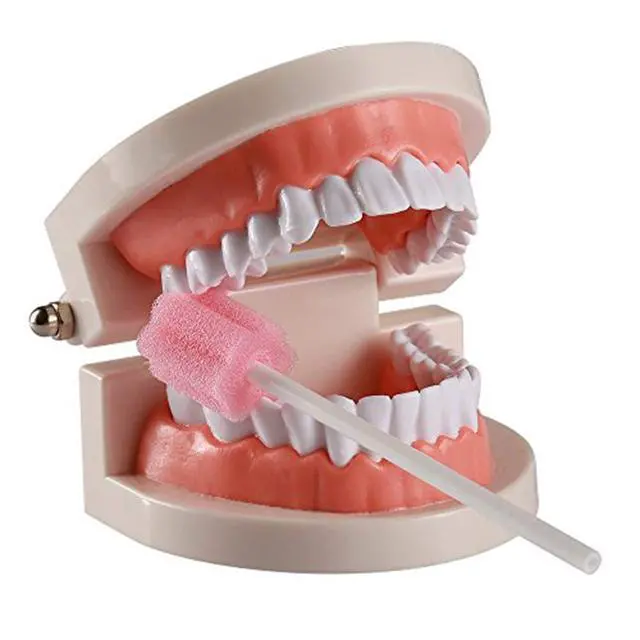 Alt view image 4 of 7 - 100PCS Disposable Mouth Swabs Sponge-Unflavored & Sterile Oral Swabs