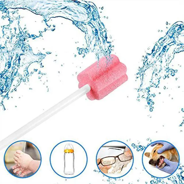Alt view image 6 of 7 - 100PCS Disposable Mouth Swabs Sponge-Unflavored & Sterile Oral Swabs