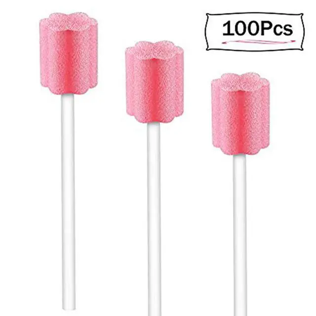 Alt view image 7 of 7 - 100PCS Disposable Mouth Swabs Sponge-Unflavored & Sterile Oral Swabs