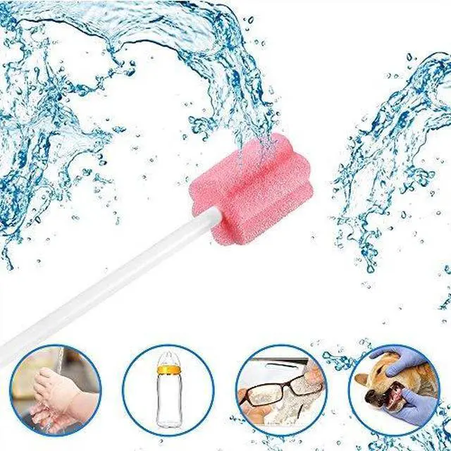 Alt view image 3 of 4 - Disposable Oral Swabs -100 PCS Untreated Mouth Sponge,Individually wrapped