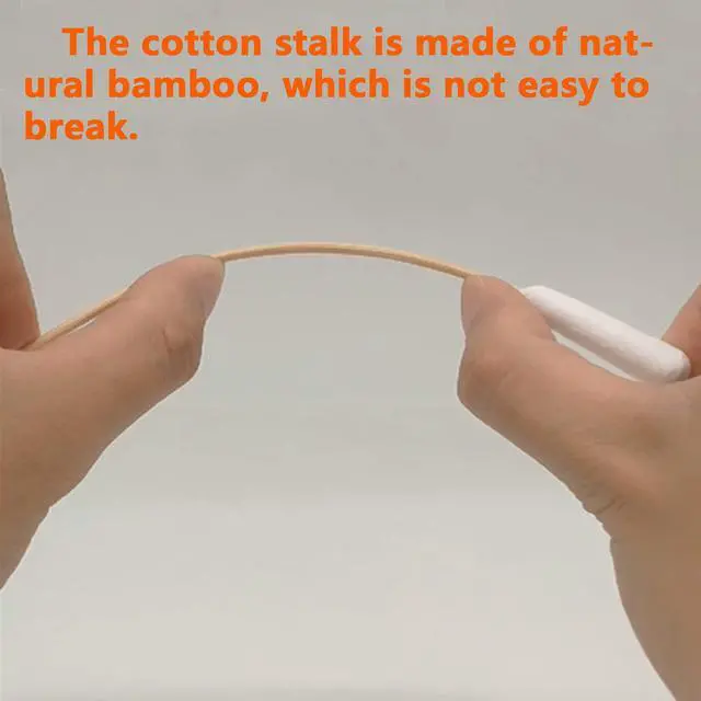 Alt view image 4 of 6 - 6 Inch Long Cotton Swabs of Medium&Large Pets Ears Cleaning,Makeup 400pcs
