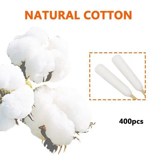Alt view image 6 of 6 - 6 Inch Long Cotton Swabs of Medium&Large Pets Ears Cleaning,Makeup 400pcs