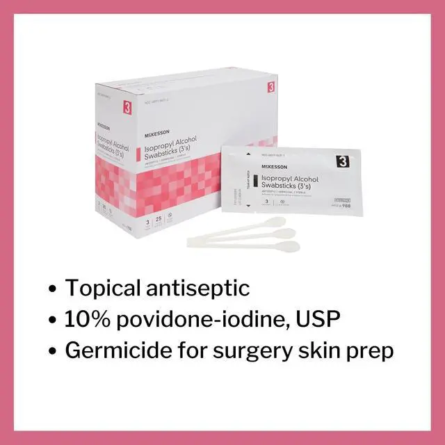Alt view image 3 of 7 - Isopropyl Alcohol Swabsticks Sterile, 3 Per Packs, 75 Swabs