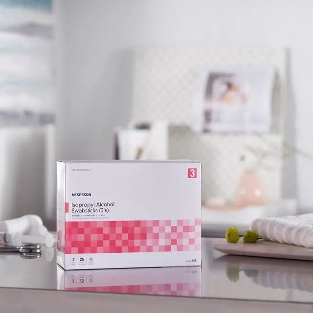 Alt view image 6 of 7 - Isopropyl Alcohol Swabsticks Sterile, 3 Per Packs, 75 Swabs