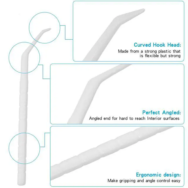 Alt view image 3 of 7 - Interdental Toothpicks, Disposable Plastic Curved Hook Toothpicks, Ultra Teeth Cleaning Tool for Daily Care of Removes Plaque and Debris Between Your Teeth 200PCS (Pack of 1)