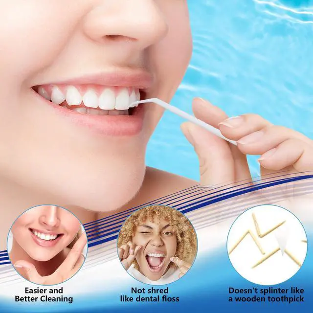 Alt view image 5 of 7 - Interdental Toothpicks, Disposable Plastic Curved Hook Toothpicks, Ultra Teeth Cleaning Tool for Daily Care of Removes Plaque and Debris Between Your Teeth 200PCS (Pack of 1)