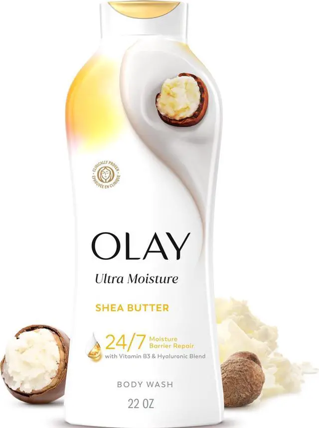 Main image of Body Wash for Women, Ultra Moisture, 24hr Moisturizing, Hydrating & Refreshing, B3 Vitamin Complex, Free of Parabens & Phthalates, For All Skin Types, Shea Butter Scent, 22 fl oz
