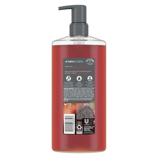 Alt view image 2 of 5 - Men Moisturizing Body Wash, Bourbon Vanilla + Hazelnut, 26 oz
