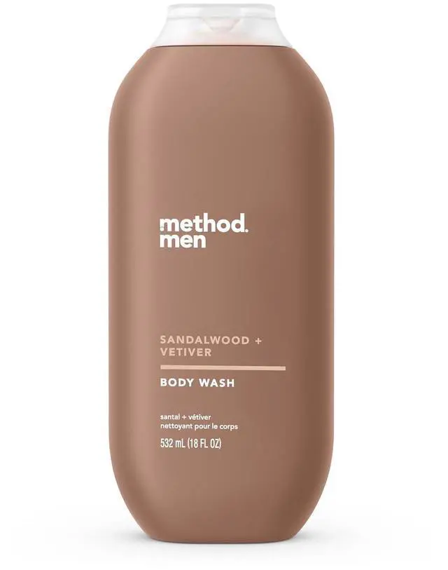Main image of Mens Body Wash, Sandalwood + Vetiver, 18 fl oz