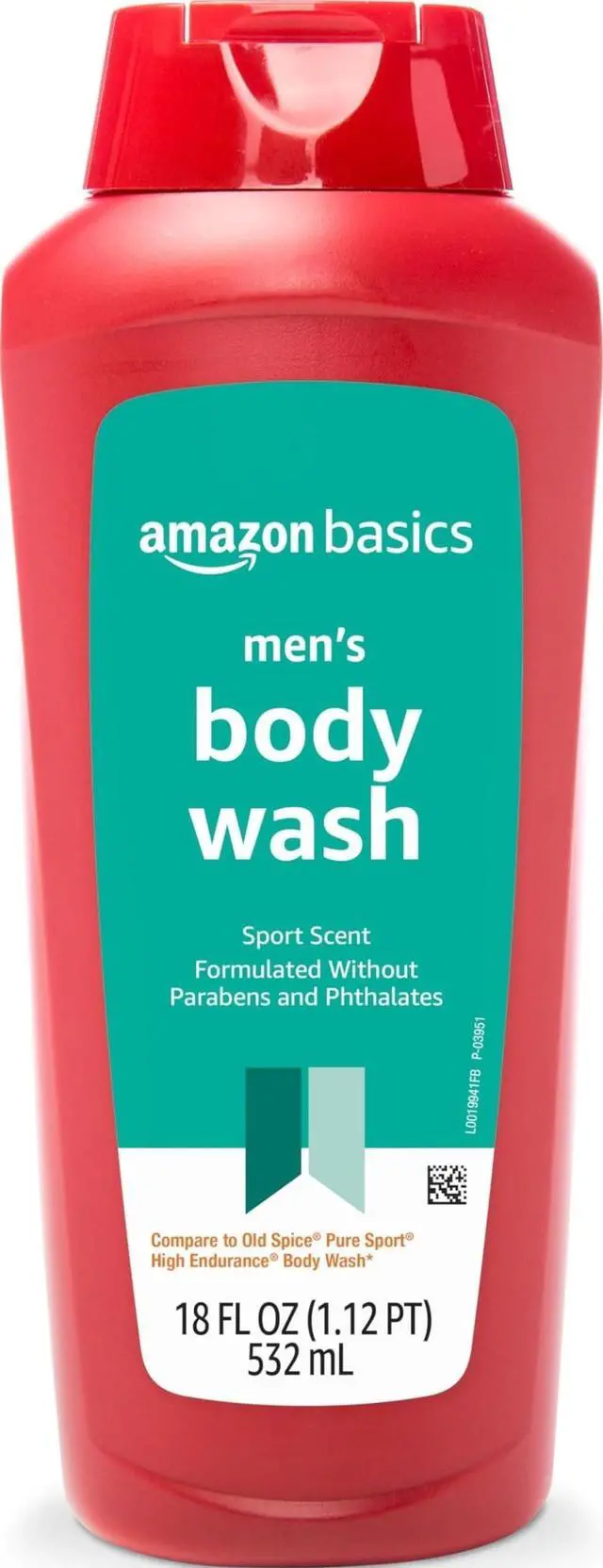 Main image of Men's Body Wash, Sport Scent, Paraben and Phthalate Free, Refreshing Shower Gel, 18 Fluid Ounce