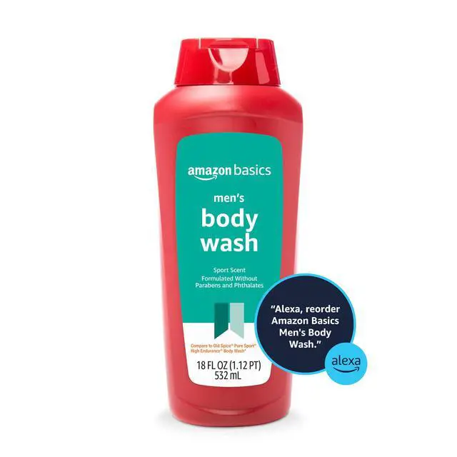 Alt view image 5 of 6 - Men's Body Wash, Sport Scent, Paraben and Phthalate Free, Refreshing Shower Gel, 18 Fluid Ounce