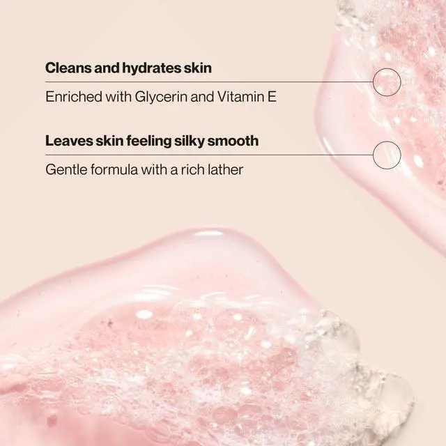 Alt view image 2 of 7 - Wild Cherry Blossom Moisturizing Body Wash with Glycerin & Vitamin E, Hydrating Skin Cleanser For Soft, Smooth Skin, Long Lasting Scent, Paraben Free, 18 FL OZ