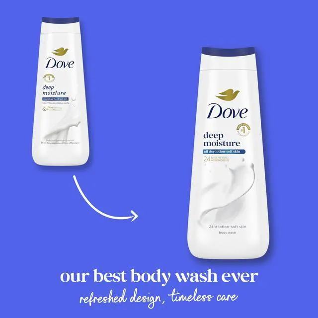 Alt view image 3 of 7 - Body Wash Deep Moisture for 24hr Lotion-Soft Skin Moisturizing Skin Cleanser with No Sulfates No Parabens 11 oz
