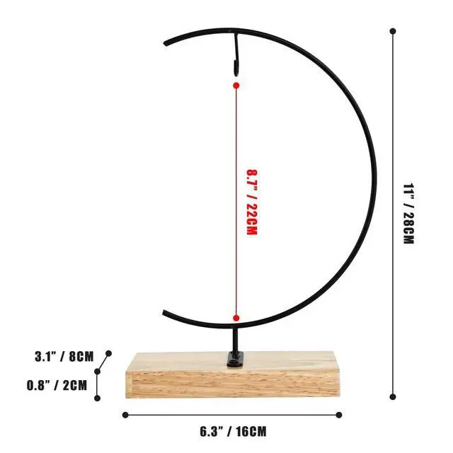 Alt view image 5 of 6 - Ornament Display Stand - Iron Pothook Stand for Hanging Glass Globe, Air Plant Terrarium, Witch Ball, Christmas Ornament and Home Wedding Decoration