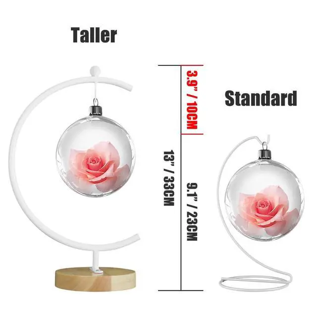 Alt view image 6 of 7 - Big Ornament Display Stand, Iron Pothook Stand for Hanging Glass Globe, Air Plant Terrarium, Witch Ball, Christmas Ornament and Home Wedding Decoration
