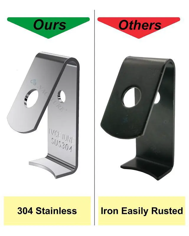 Alt view image 7 of 7 - Heavy Duty Stainless Steel Flower Pot Clips, 12 Pack