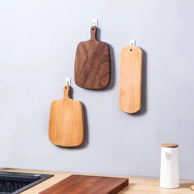 Alt view image 5 of 7 - White Wall Hooks for Hanging, 20 Hooks+40 Strips, No Tools, Value Pack (S)