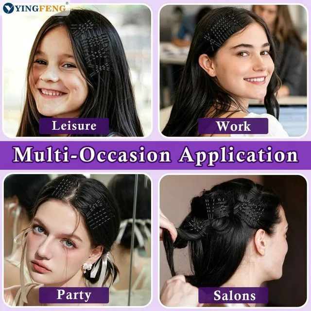 Alt view image 4 of 7 - 330 Pcs 2.2 Inch Black Bobby Pins, Set of Hairpins with Box, Premium Hair Pins for Kids, Girls and Women, Great for All Hair Types