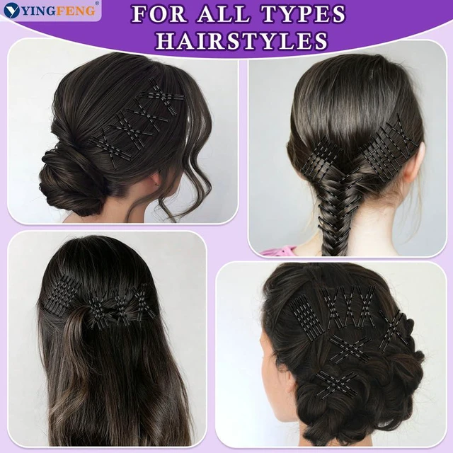 Alt view image 5 of 7 - 330 Pcs 2.2 Inch Black Bobby Pins, Set of Hairpins with Box, Premium Hair Pins for Kids, Girls and Women, Great for All Hair Types