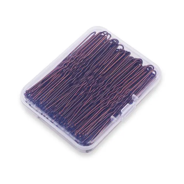 Alt view image 4 of 4 - 2.8 Inch U Shaped Hair Pins for Women Girls, Long Hair Pin Bobby Pin for Secure Bun Hairstyles, 100 Count (Brown)