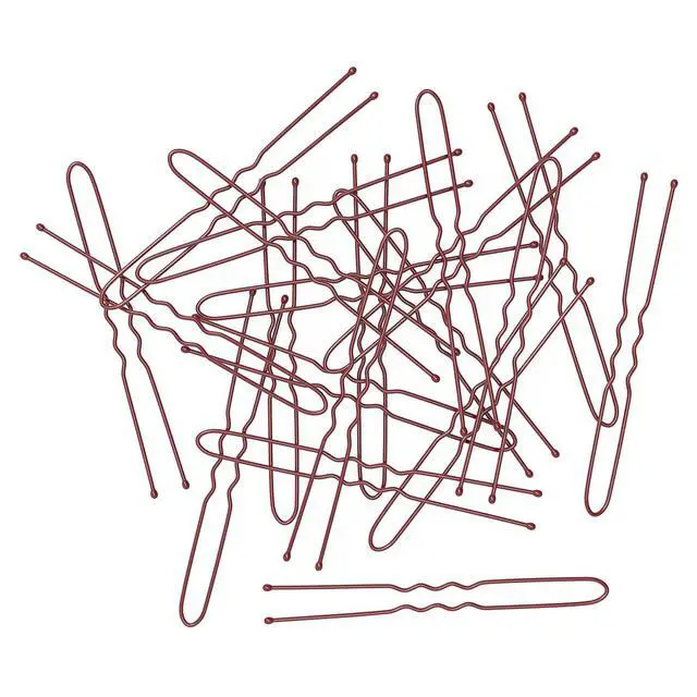 Alt view image 3 of 4 - 2.8 Inch U Shaped Hair Pins for Women Girls, Long Hair Pin Bobby Pin for Secure Bun Hairstyles, 100 Count (Brown)