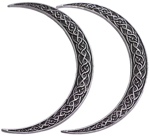 Main image of 2PCS Viking Crescent Moon Hairpins For Women