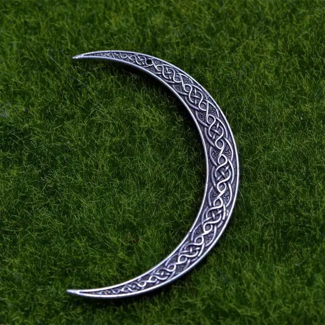 Alt view image 5 of 7 - 2PCS Viking Crescent Moon Hairpins For Women