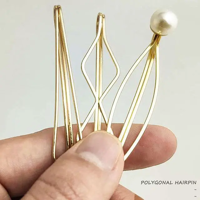 Alt view image 4 of 7 - 16Pcs Decorative Bobby Hair Pins Clip Accessory for Women Girl, Gold