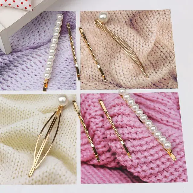 Alt view image 3 of 7 - 16Pcs Decorative Bobby Hair Pins Clip Accessory for Women Girl, Gold