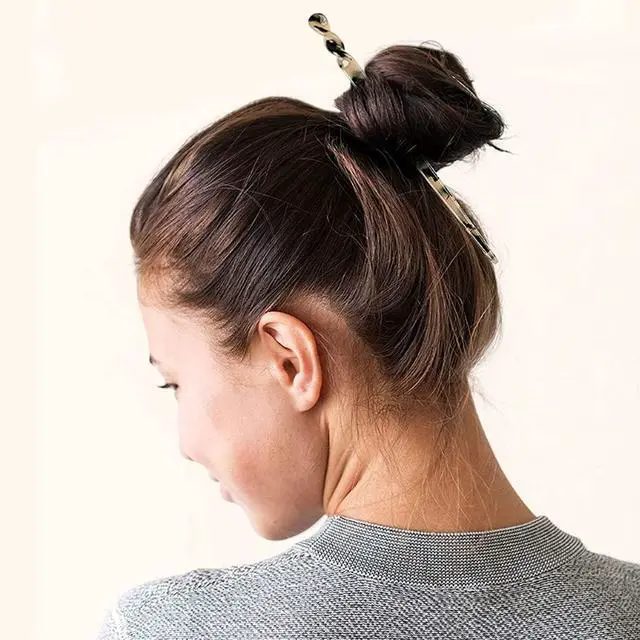 Alt view image 5 of 6 - 6 Pack Acetate Hair Sticks Leopard Printed Hair Chopsticks Tortoise Shell Hairpin Chopsticks Hair Clip Styling Pin Accessories Set for Women