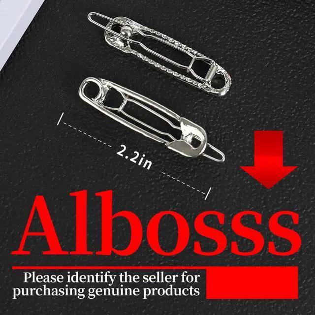 Alt view image 2 of 7 - 15 Pcs Hair Pins Hair Clips Alloy Safety Pin Shape Hairpin Barrettes Goth Hair Pins Set Hairdressing Tool Hair Accessories (Silver)