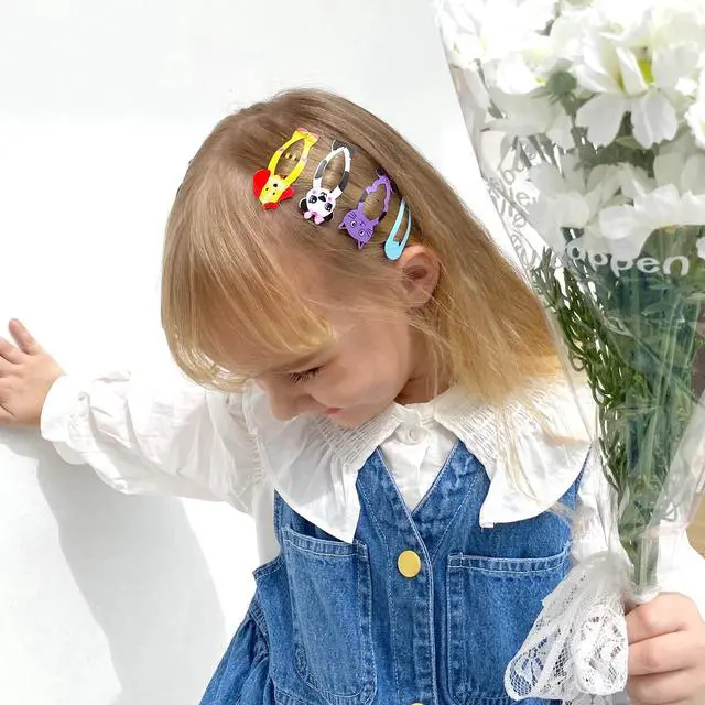 Alt view image 2 of 6 - Girls Hair Clips Barrettes, 80 Pcs Metal Snap Hair Clips for Kids