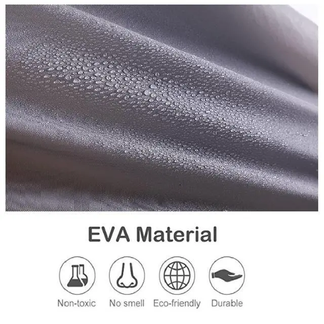 Alt view image 3 of 7 - Rain Ponchos for Adults, Reusable Waterproof Hooded EVA Rain Coats Rain Jackets Rainwear for Women Men, Pack of 2 (US, Alpha, One Size, Regular, Regular, 2, Grey)
