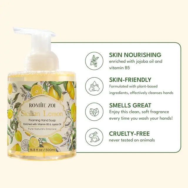 Alt view image 4 of 7 - Foaming Hand Soap, Sicilian Lemon, 500ml/ 16.8fl.oz