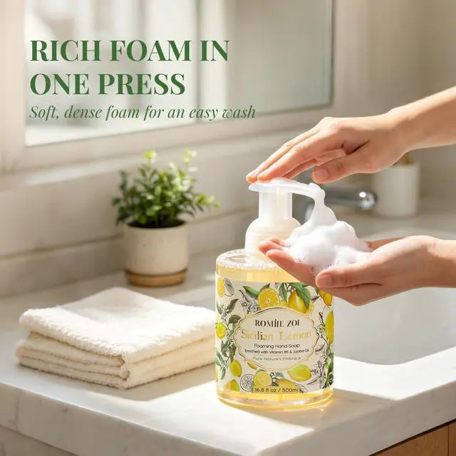 Alt view image 6 of 7 - Foaming Hand Soap, Sicilian Lemon, 500ml/ 16.8fl.oz