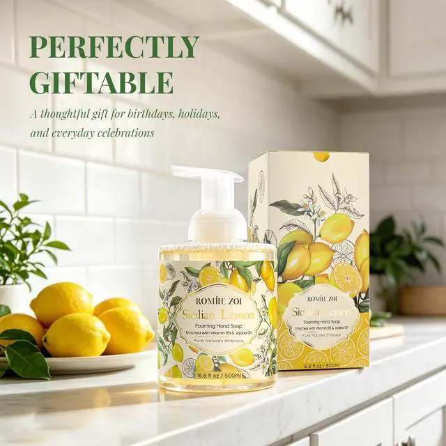 Alt view image 7 of 7 - Foaming Hand Soap, Sicilian Lemon, 500ml/ 16.8fl.oz