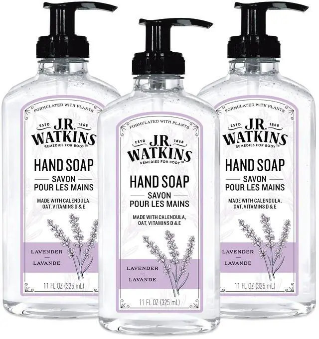 Main image of Moisturizing Gel Hand Soap Dispenser 3 Pack, Lavender 11 fl oz